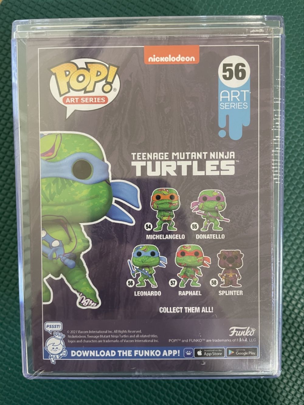 Leonardo - 56  - Teenage Mutant Ninja Turtles - Art Series - Special Edition - Funko Pop Art Series - Teenage Mutant Ninja Turtles vinyl figure collectible [Barcode 889698598910] - Main Image 4