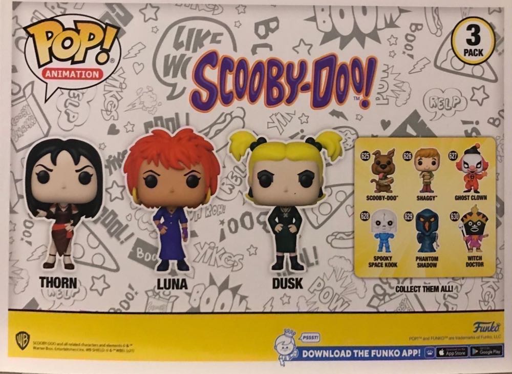 The Hex Girls (Thorn, Luna, Dusk) 3-Pack - Scooby-Doo vinyl figure collectible [Barcode 889698581585] - Main Image 4