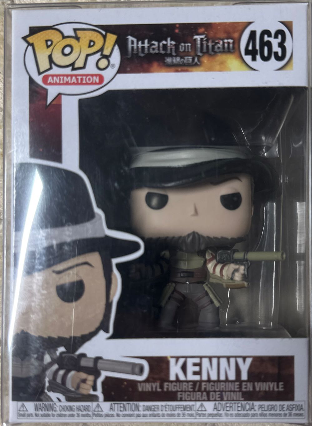 Kenny - Attack on Titan vinyl figure collectible [Barcode 889698356756] - Main Image 2