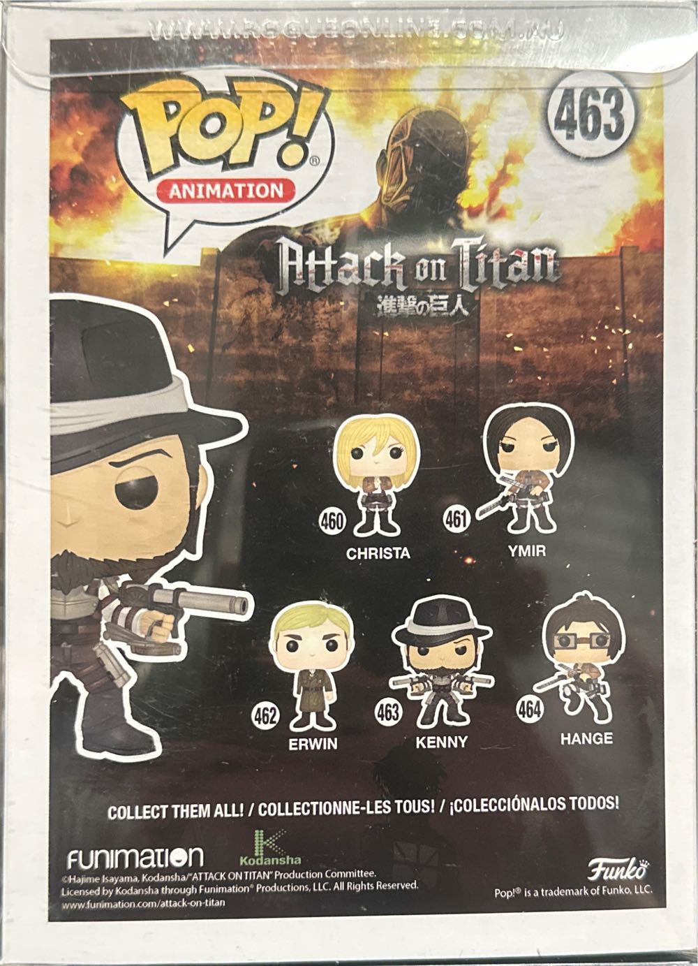 Kenny - Attack on Titan vinyl figure collectible [Barcode 889698356756] - Main Image 4