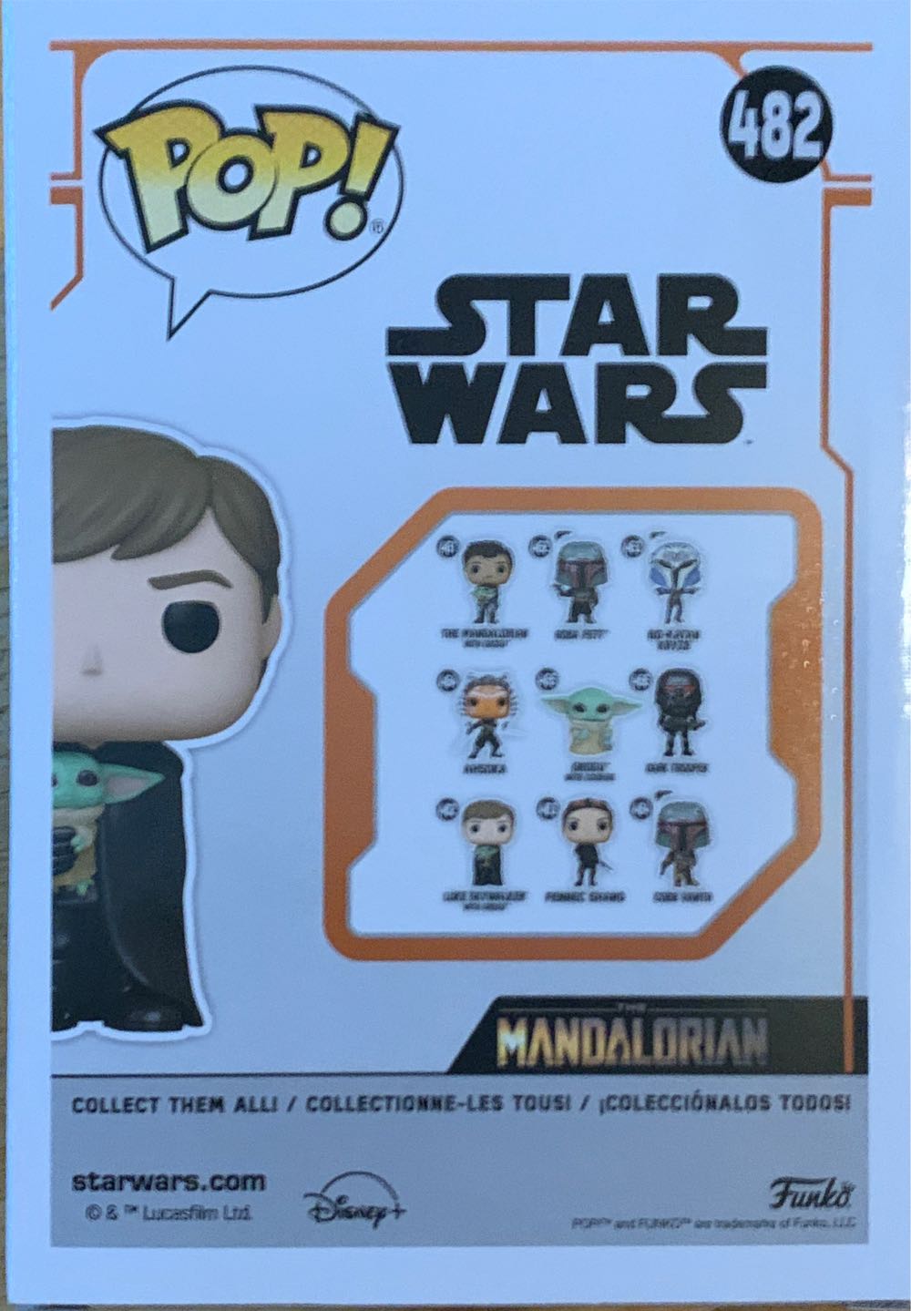 Star Wars: The Mandalorian: Luke Skywalker With Grogu - Star Wars: The Mandalorian vinyl figure collectible [Barcode 889698582902] - Main Image 3