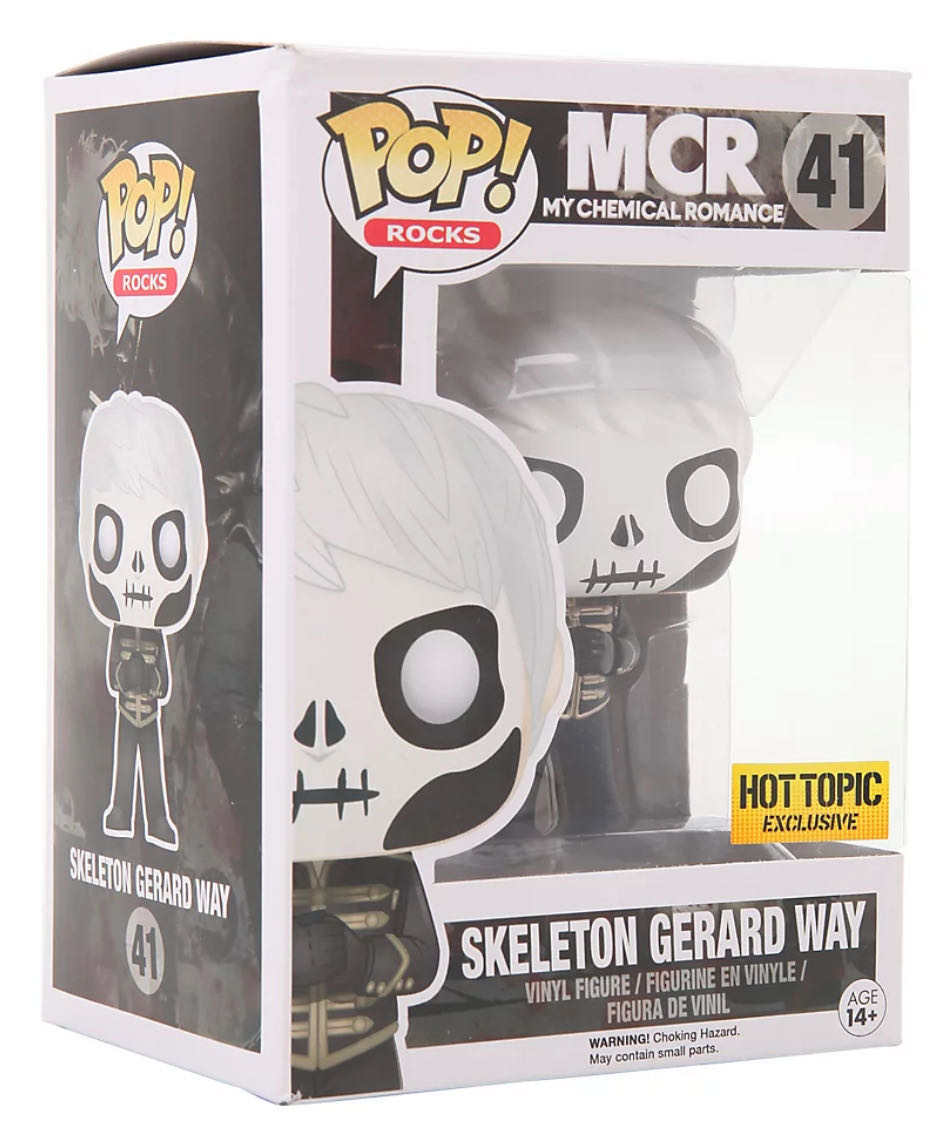 Funko My Chemical Romance Pop! Rocks Skeleton Gerard Way Vinyl Figure Hot Topic Exclusive - Funko vinyl figure collectible - Main Image 2