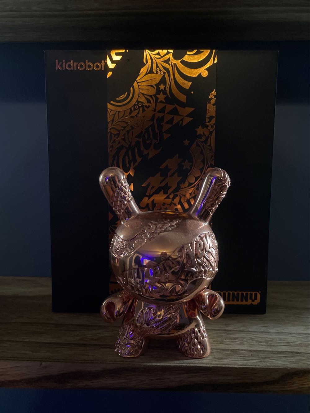 Dunny Kidrobot New Money Rose Gold Metal 5 Inch Figure  vinyl figure collectible [Barcode 883975160180] - Main Image 2