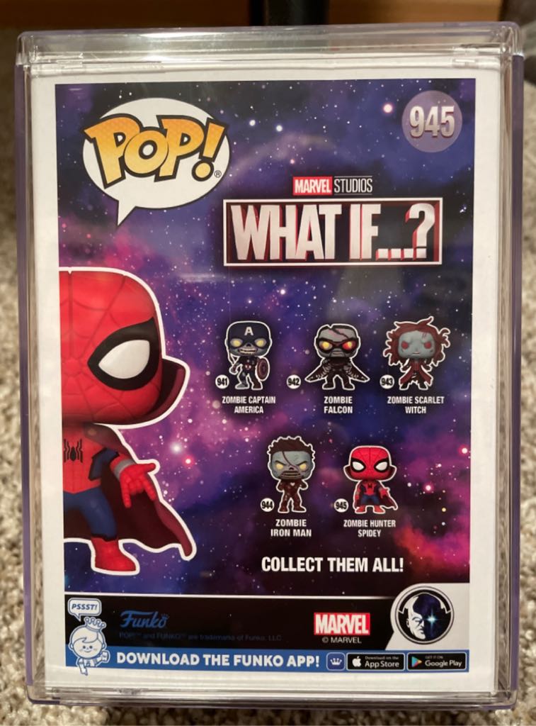 #945: Zombie Hunter Spidey - Marvel Universe vinyl figure collectible [Barcode 889698573801] - Main Image 2