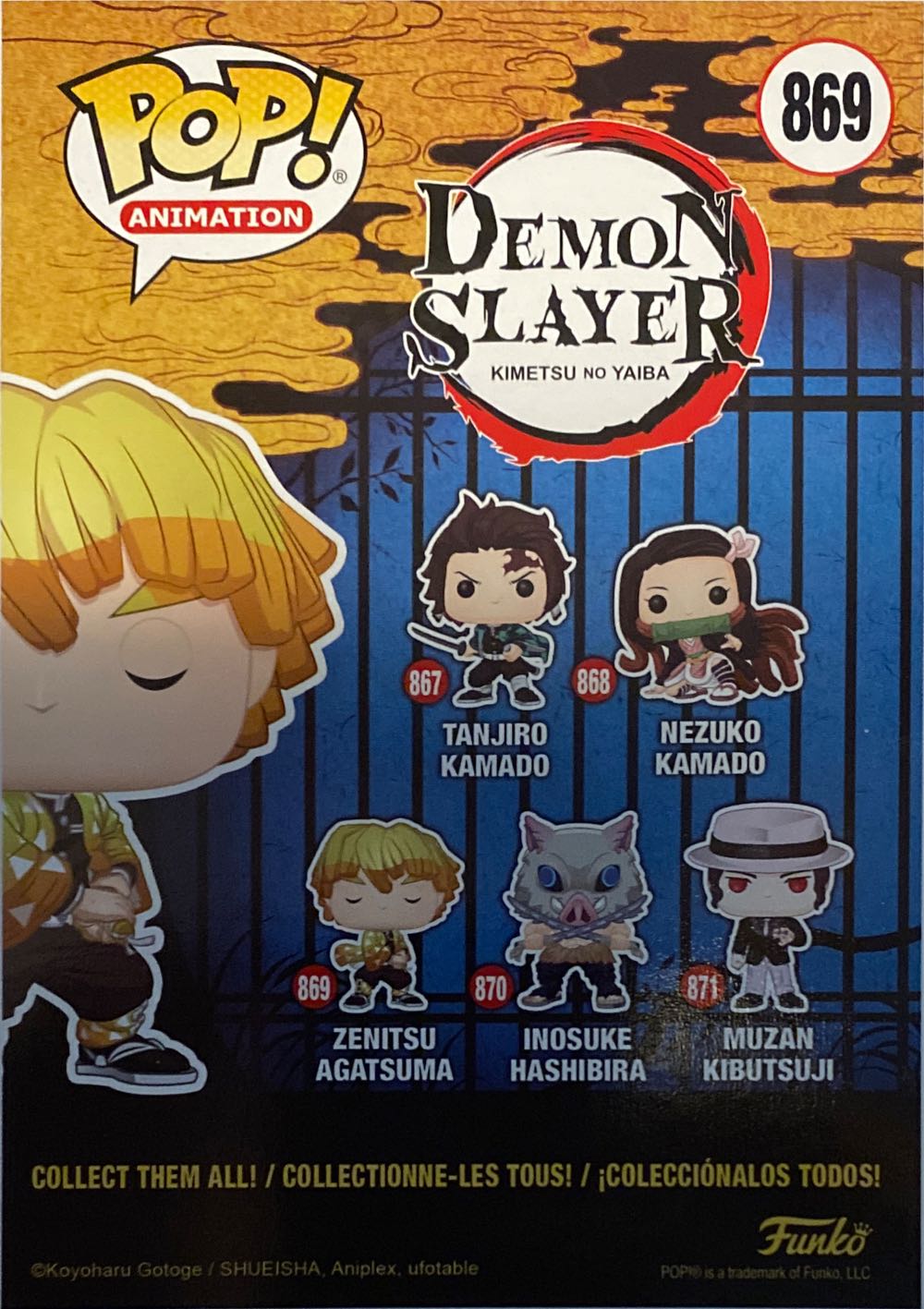 Zenitsu - Demon Slayer vinyl figure collectible [Barcode 889698490122] - Main Image 2