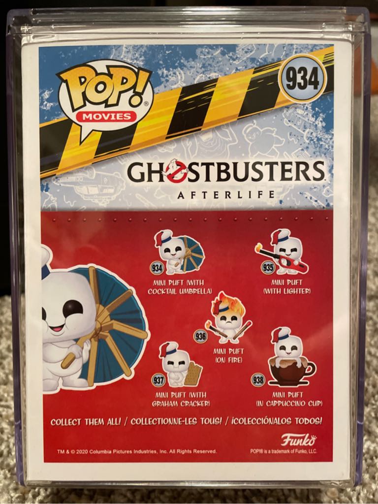 Mini Puft w/ Cocktail Umbrella - Ghostbusters vinyl figure collectible [Barcode 889698484909] - Main Image 2