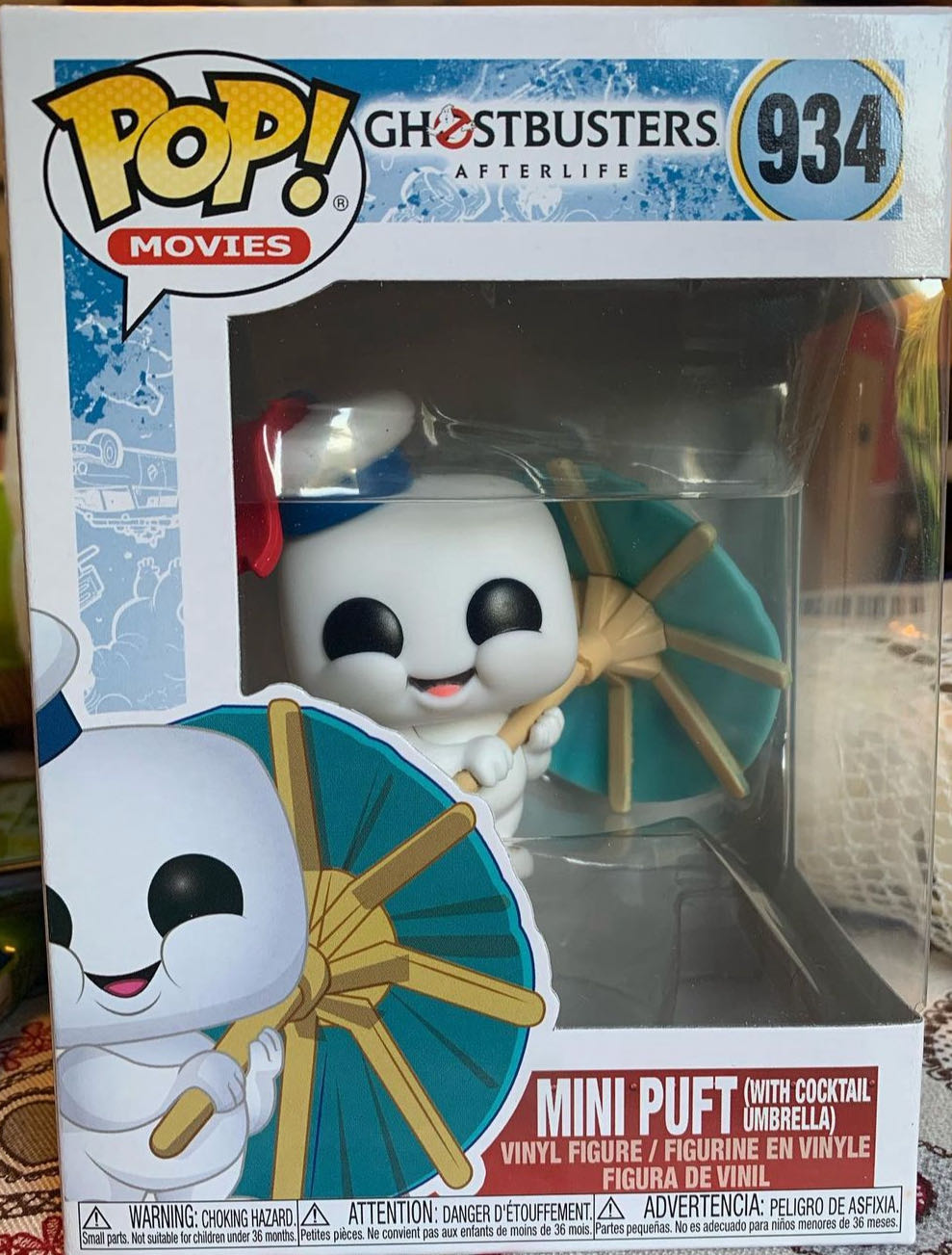 Mini Puft w/ Cocktail Umbrella - Ghostbusters vinyl figure collectible [Barcode 889698484909] - Main Image 4