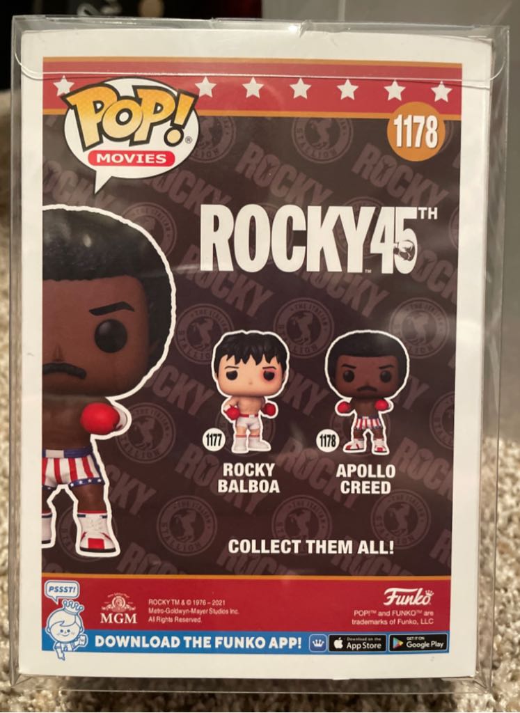 Apollo Creed #1178 - Rocky vinyl figure collectible [Barcode 889698592512] - Main Image 2