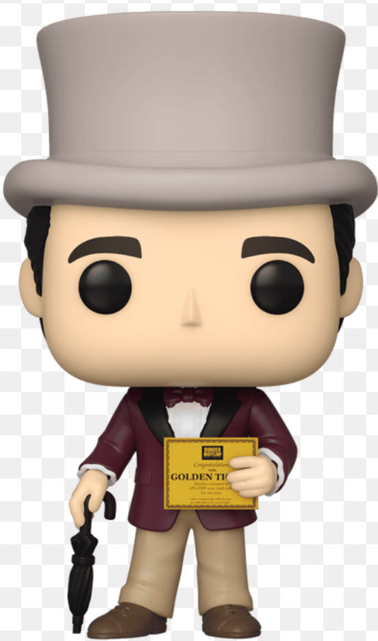 Office:  1177 Michael Scott (Golden Ticket) - Funko vinyl figure collectible [Barcode 889698582209] - Main Image 2