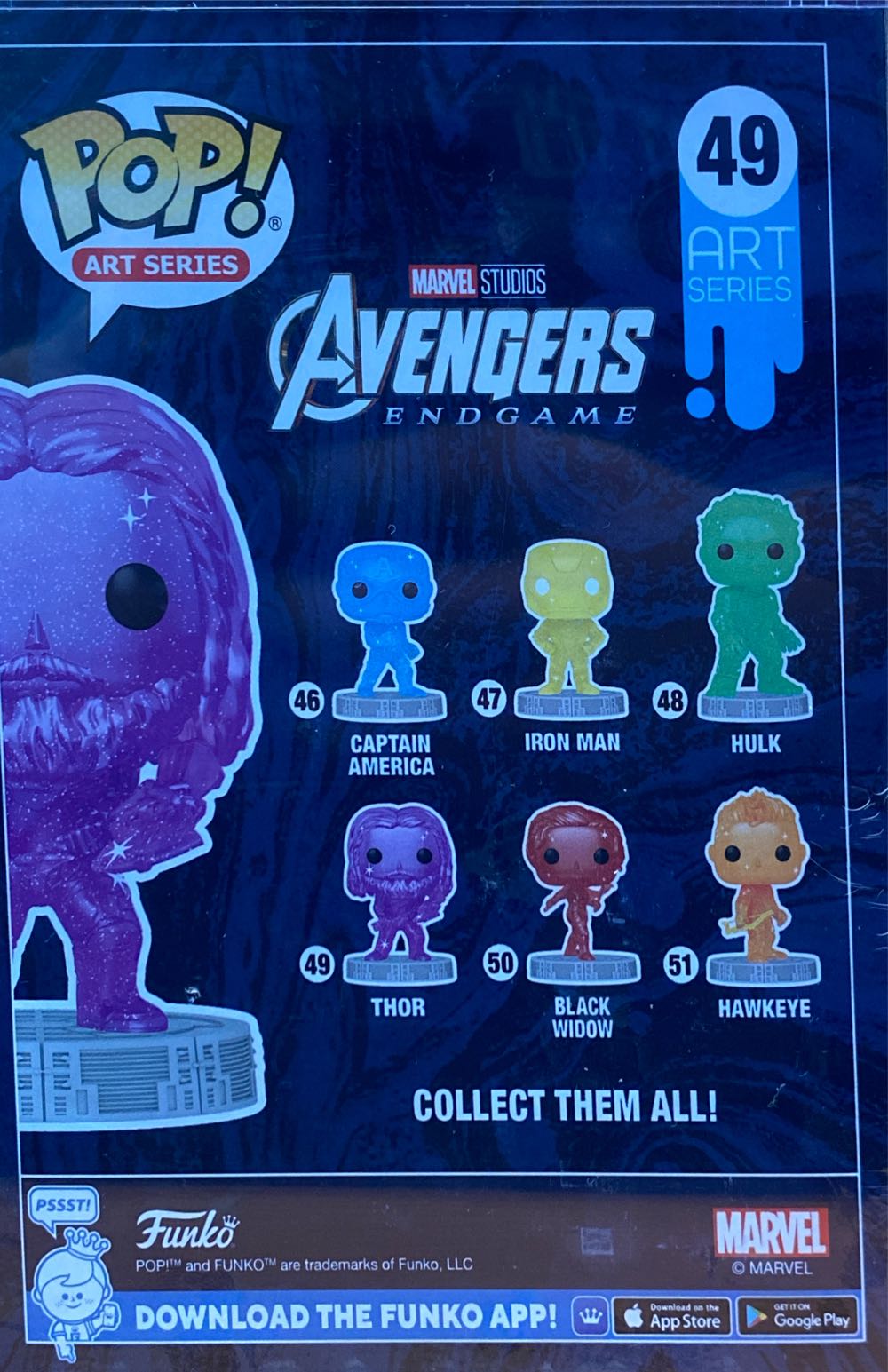 Funko Pop! Art Series The Infinity Saga: Thor # 49 - Avengers: Infinity War vinyl figure collectible [Barcode 889698576185] - Main Image 2
