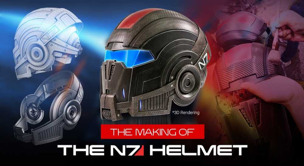 N7 Helmet Replica - Mass Effect vinyl figure collectible - Main Image 3