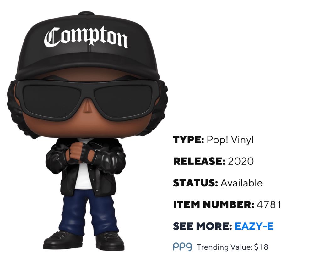 N.W.A. : Eric Eazy-E Wright - Funko vinyl figure collectible [Barcode 889698478106] - Main Image 3