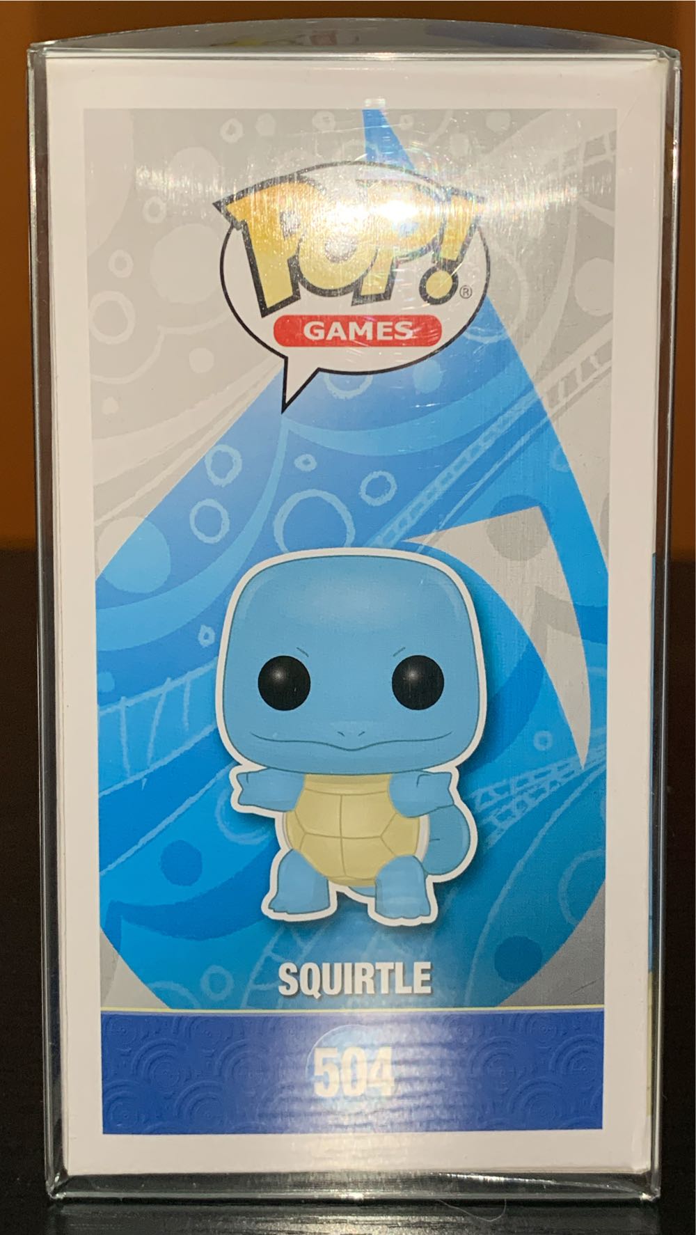 Squirtle [Silver Metallic] Funko Pop #504 - Pokémon vinyl figure collectible [Barcode 889698563147] - Main Image 4