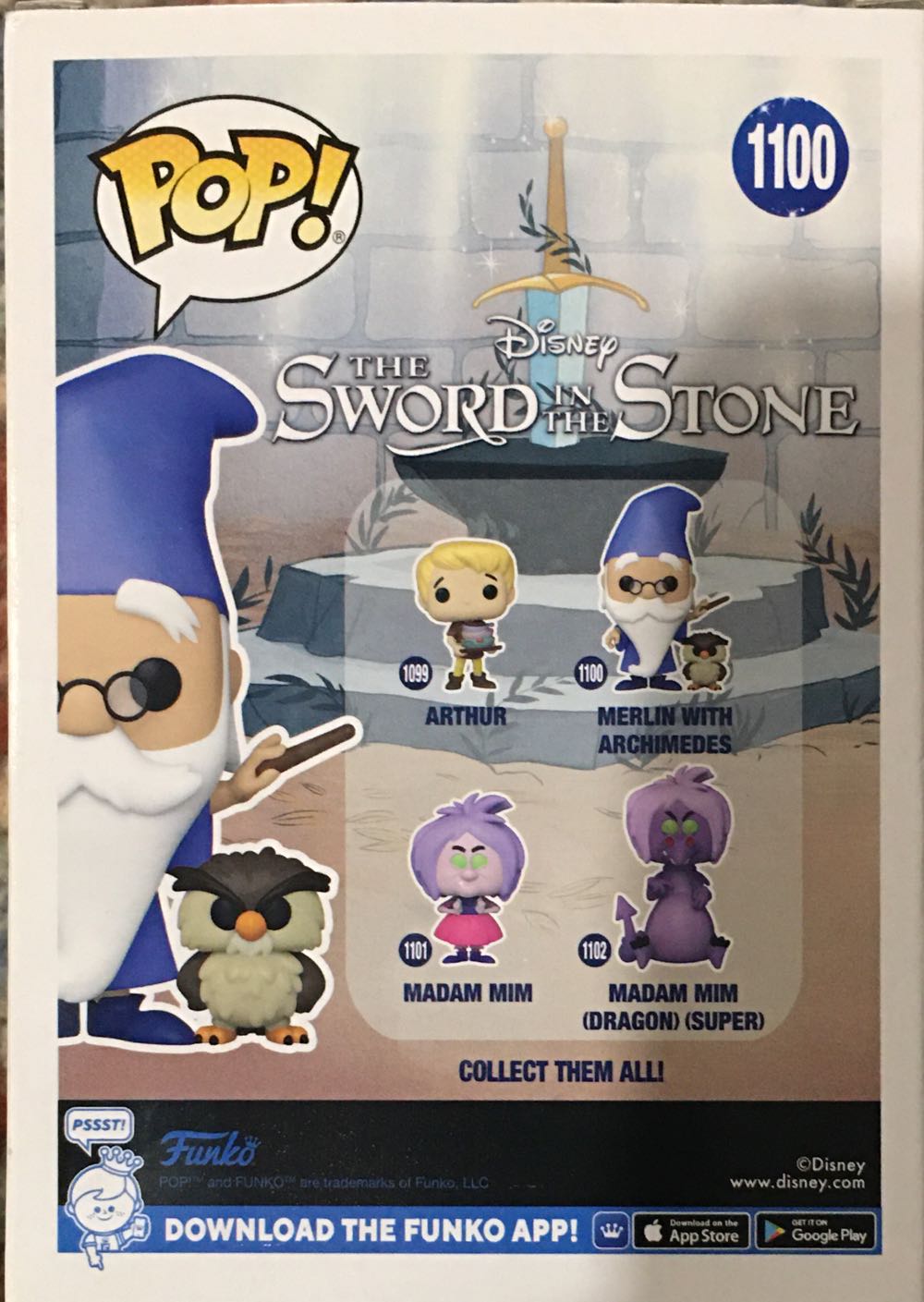 Funko Pop! & Buddy Disney: Sword In The Stone Merlin With Archimedes - Disney vinyl figure collectible [Barcode 889698491525] - Main Image 3