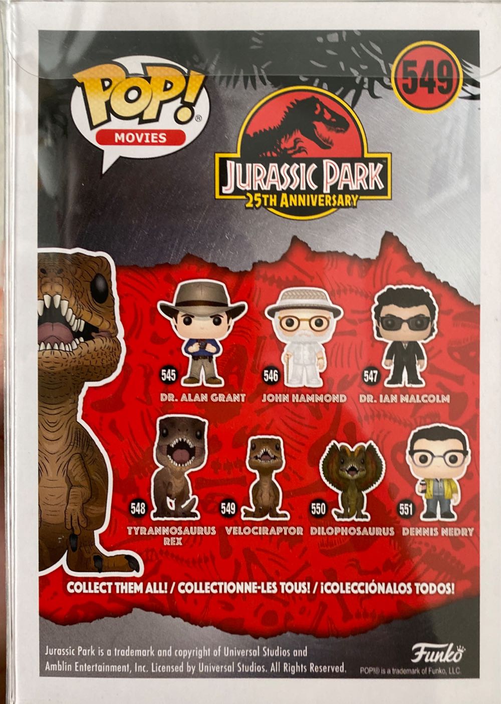 Velociraptor - Jurassic Park vinyl figure collectible [Barcode 889698267359] - Main Image 3