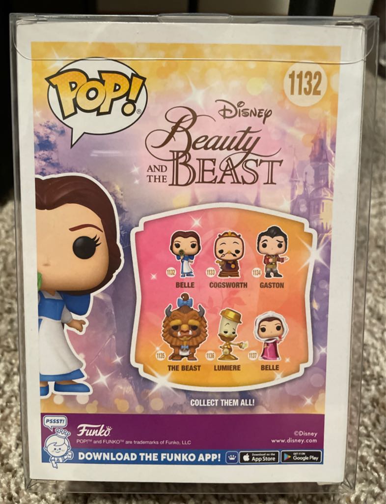 Funko Pop! Beauty And The Beast: Belle # 1132 - Disney Princess vinyl figure collectible [Barcode 889698575836] - Main Image 2