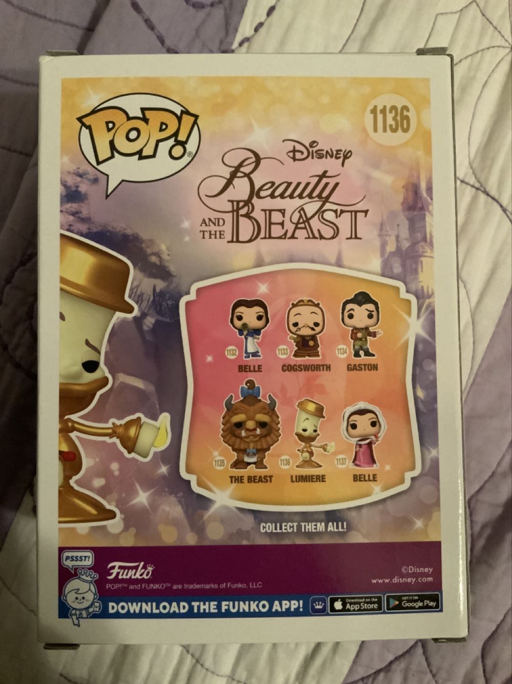 Lumiere # 1136 - Beauty and the Beast vinyl figure collectible [Barcode 889698575867] - Main Image 3