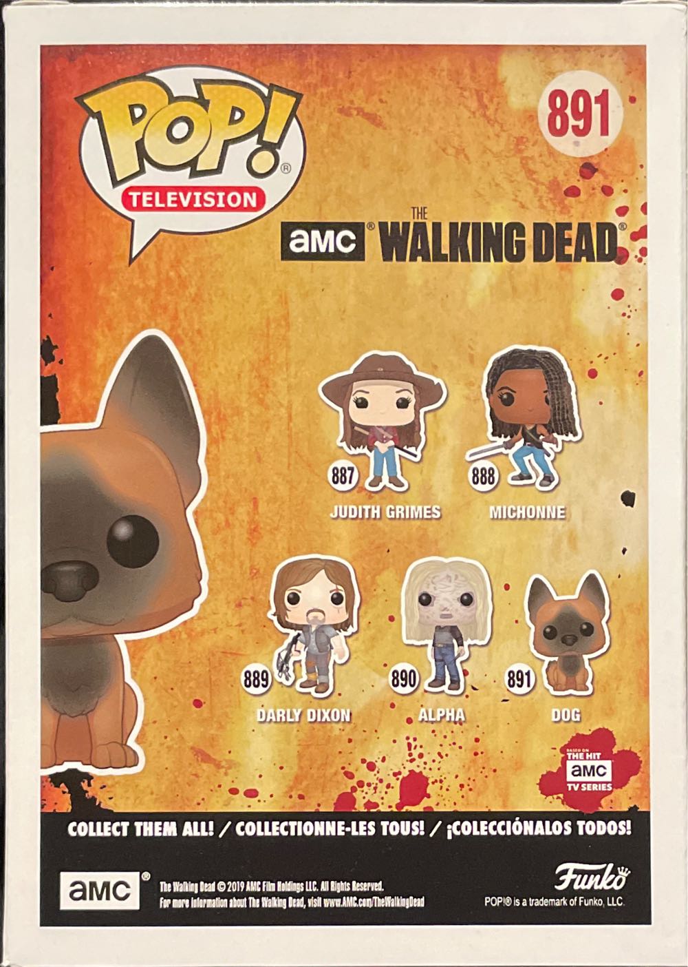 Dog - The Walking Dead vinyl figure collectible - Main Image 2