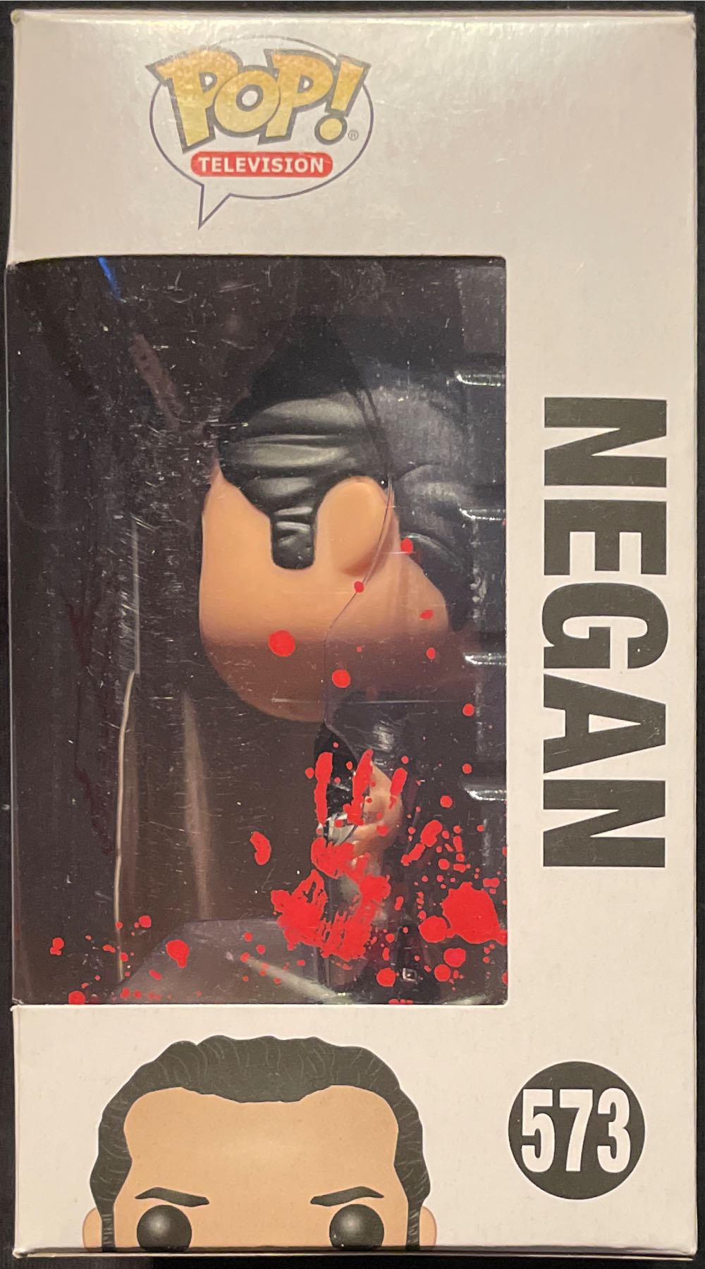 Jeffrey Dean Morgan - Autographed - Funko Pop - Negan (Bloody) - The Walking Dead vinyl figure collectible [Barcode 889698252065] - Main Image 3