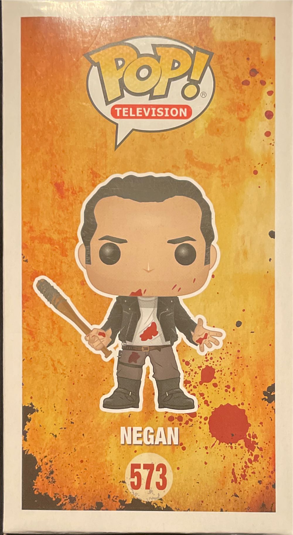 Jeffrey Dean Morgan - Autographed - Funko Pop - Negan (Bloody) - The Walking Dead vinyl figure collectible [Barcode 889698252065] - Main Image 4