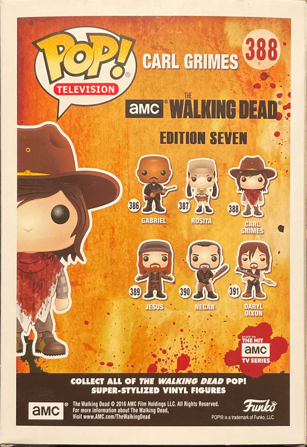 Carl - The Walking Dead vinyl figure collectible [Barcode 889698110686] - Main Image 2