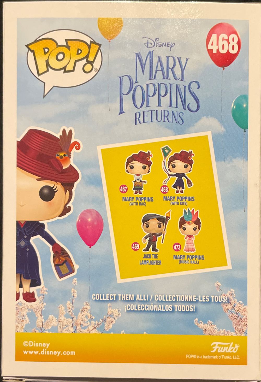 Mary Poppins (with Kite) - Mary Poppins vinyl figure collectible [Barcode 889698339063] - Main Image 2
