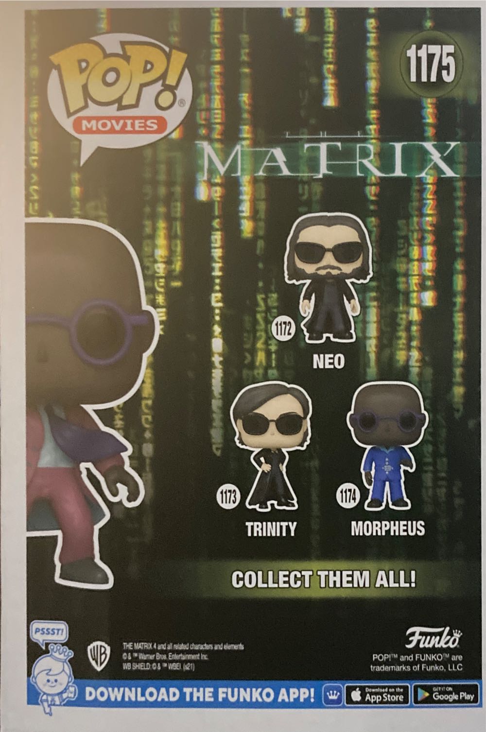 Matrix -1175- Morpheus - The Matrix vinyl figure collectible [Barcode 889698602792] - Main Image 2