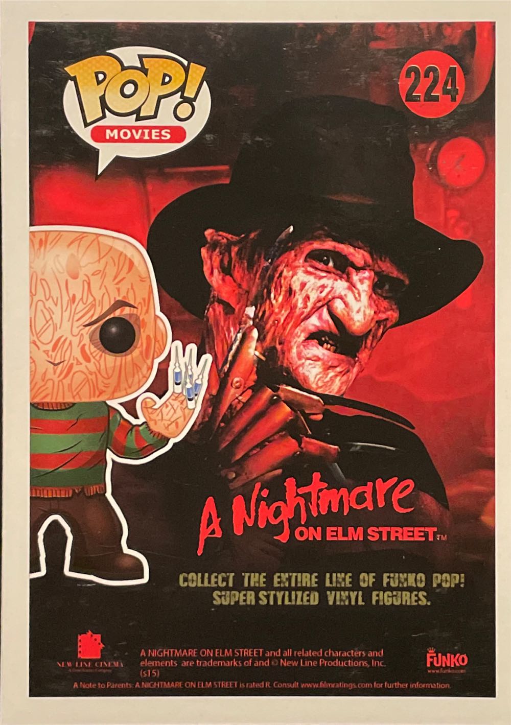 Freddy Krueger #224 - A Nightmare on Elm Street vinyl figure collectible [Barcode 849803064075] - Main Image 2