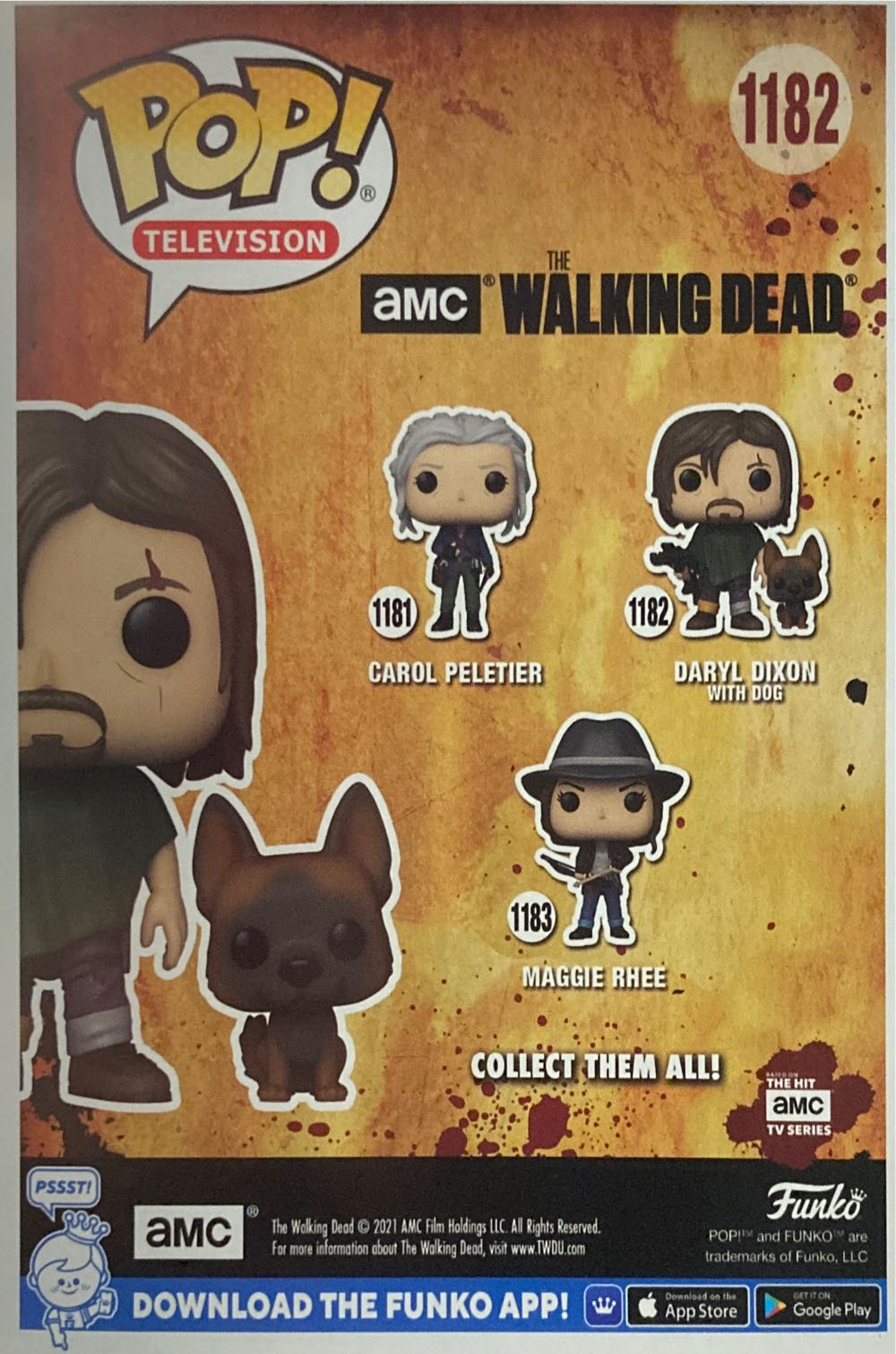 Daryl Dixon (with Dog) - The Walking Dead vinyl figure collectible [Barcode 889698576383] - Main Image 3