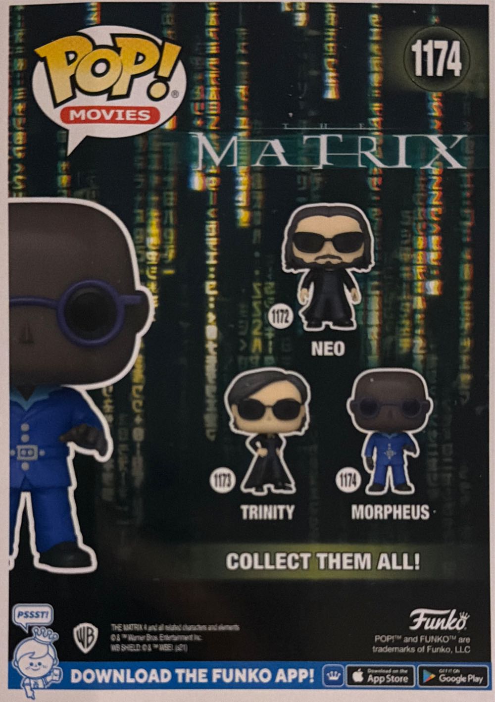 Matrix -1174- Morpheus - The Matrix vinyl figure collectible [Barcode 889698592550] - Main Image 2