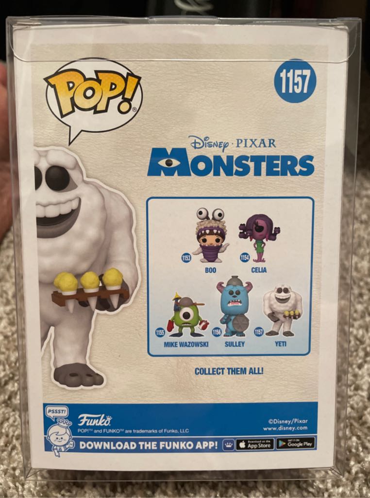 Monsters:  1157 Yeti - Monsters Inc. vinyl figure collectible [Barcode 889698577458] - Main Image 2