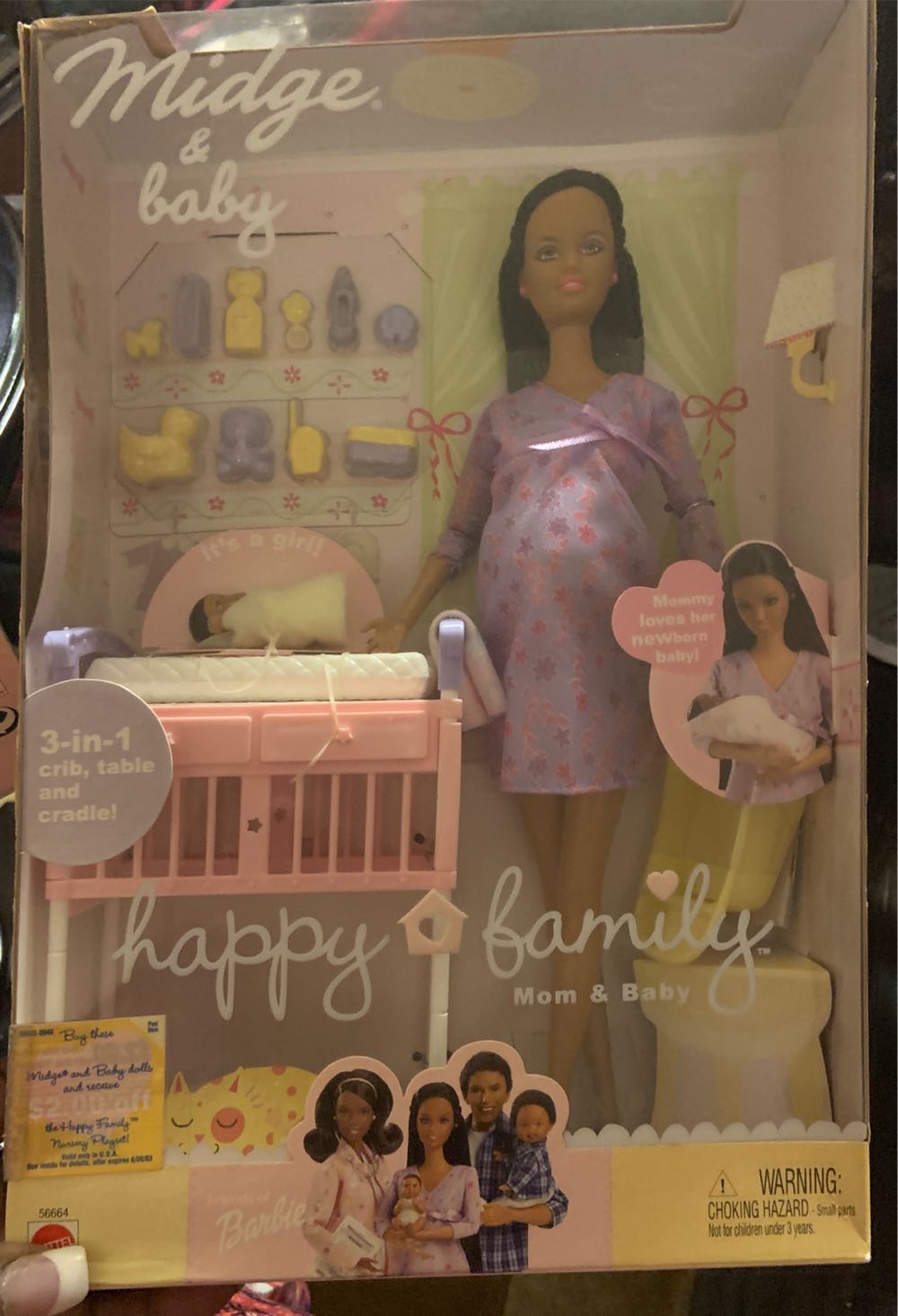 Happy Family Midge And Baby Ethnic  vinyl figure collectible [Barcode 074299566646] - Main Image 2