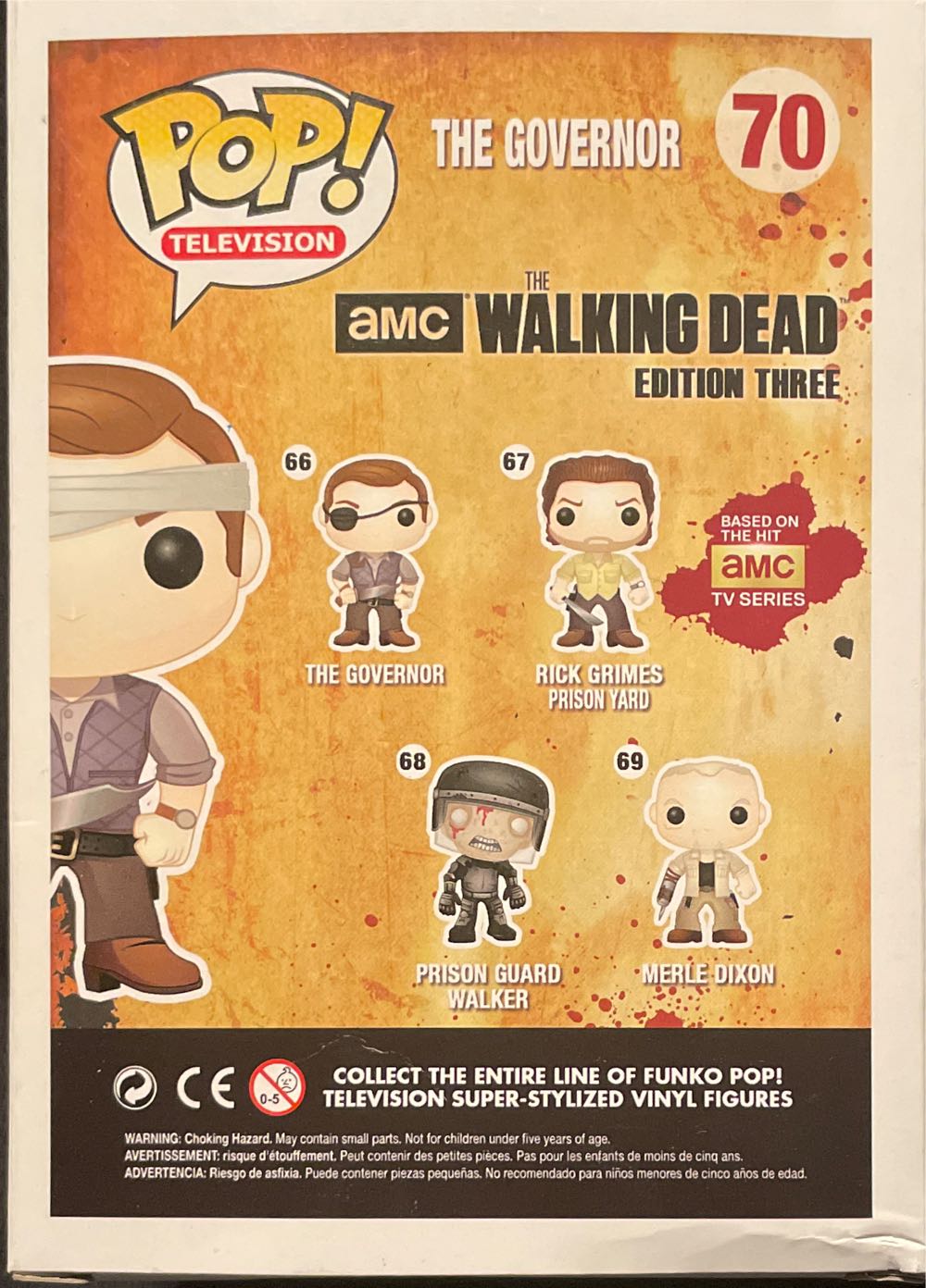 The Governor - The Walking Dead vinyl figure collectible [Barcode 830395035161] - Main Image 2
