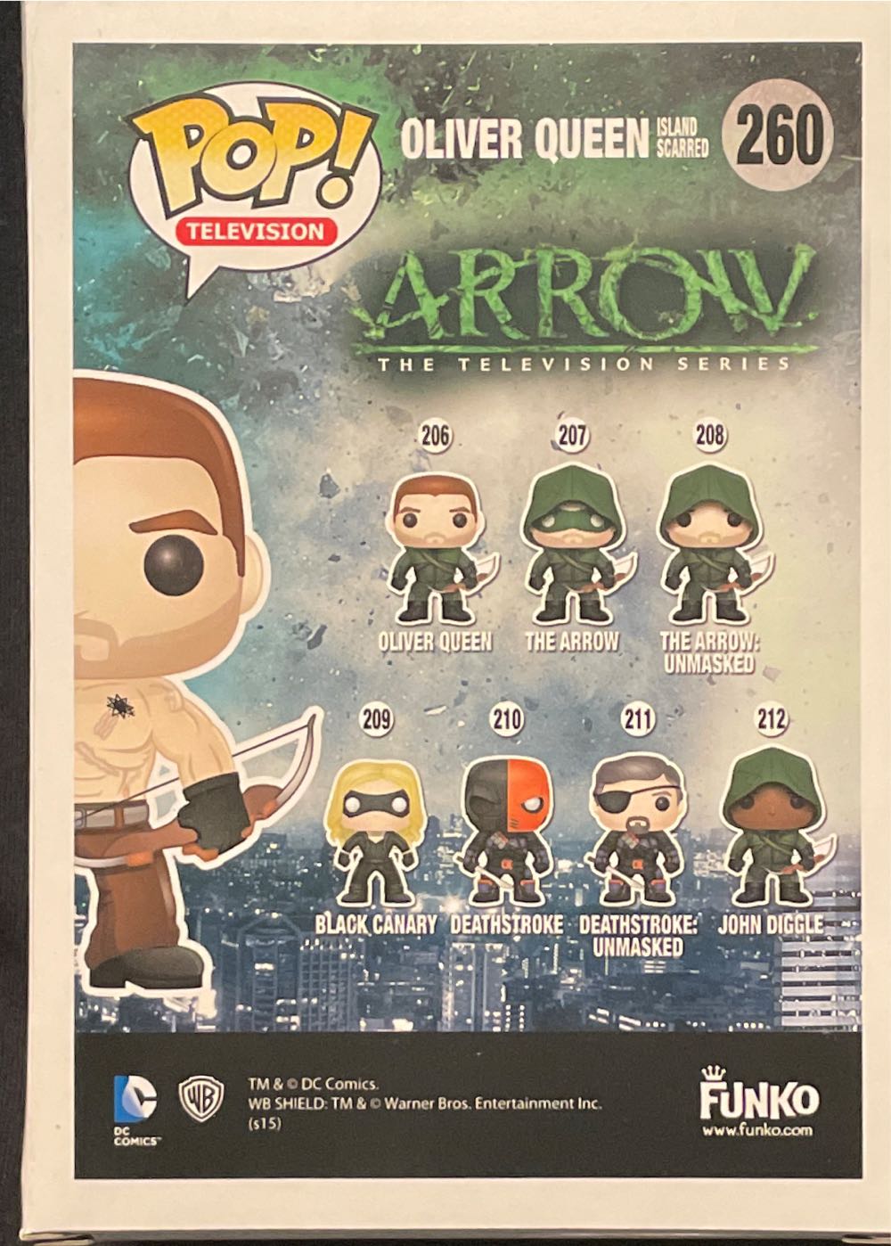 Oliver Queen (Island Scarred) - Arrow vinyl figure collectible [Barcode 849803059064] - Main Image 2