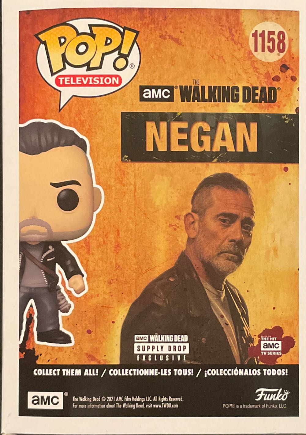 Negan - The Walking Dead vinyl figure collectible [Barcode 889698564625] - Main Image 2