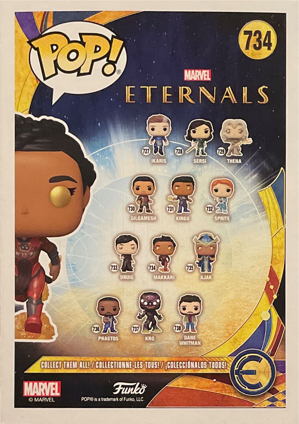 Makkari # 734 Eternals - Marvel Universe vinyl figure collectible [Barcode 889698497145] - Main Image 2