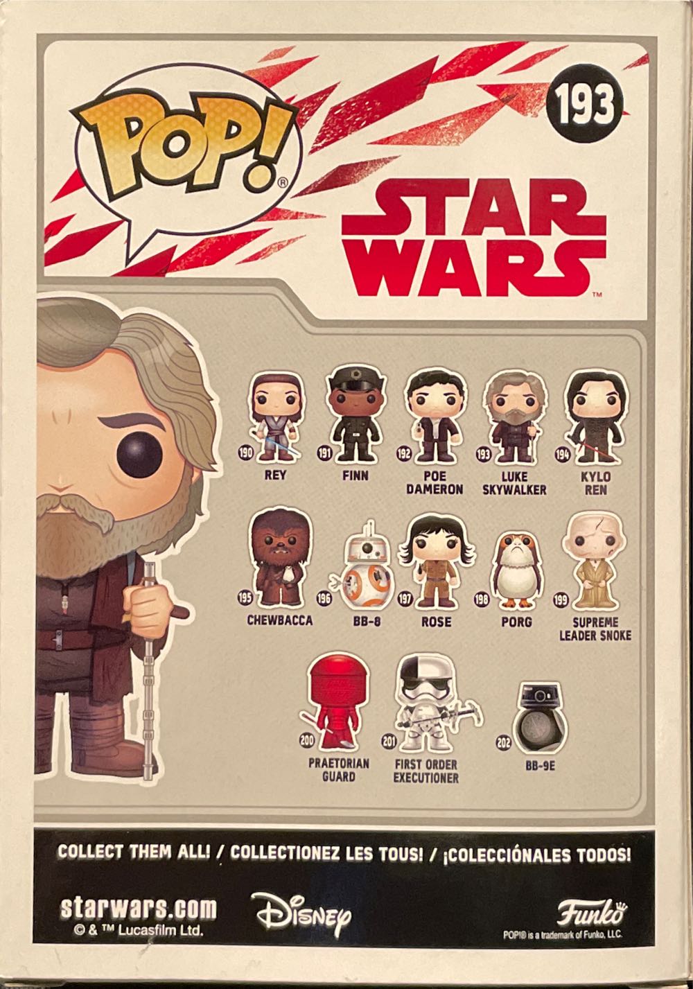 Luke Skywalker - Star Wars vinyl figure collectible [Barcode 889698147453] - Main Image 2