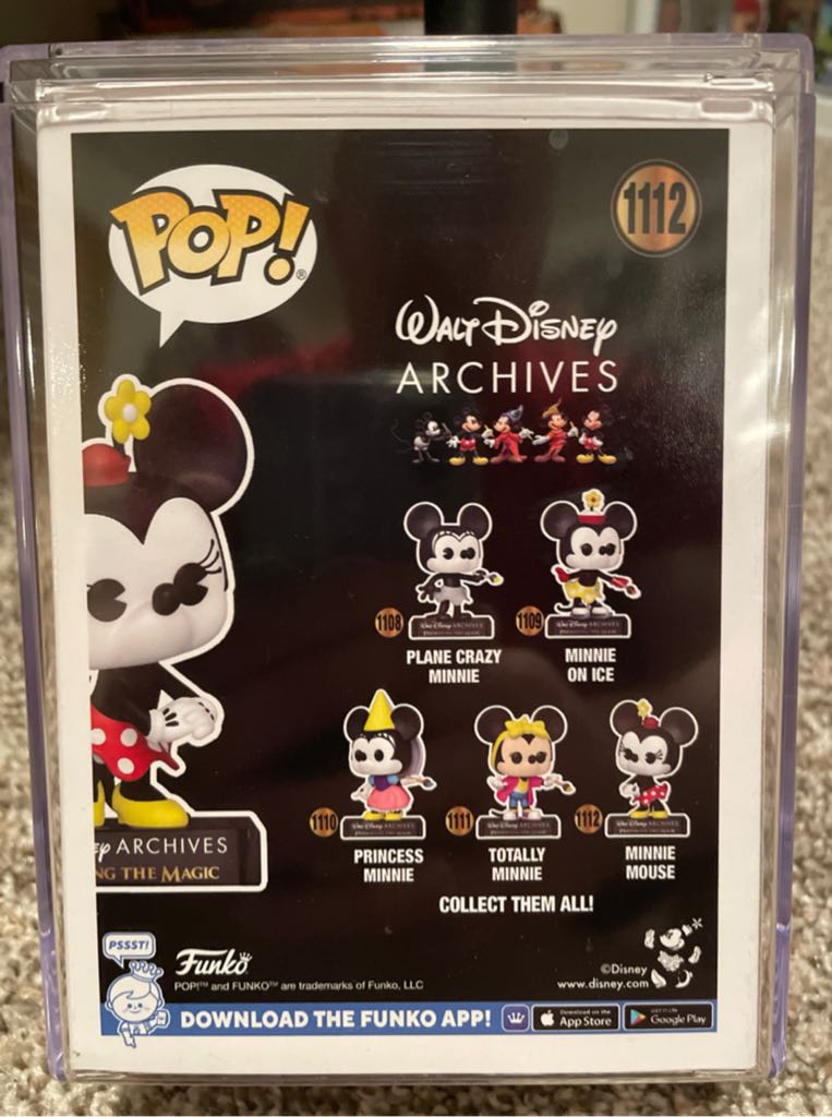 Funko Pop! Walt Disney Archives: Minnie Mouse #1112 - Disney vinyl figure collectible [Barcode 889698576215] - Main Image 2