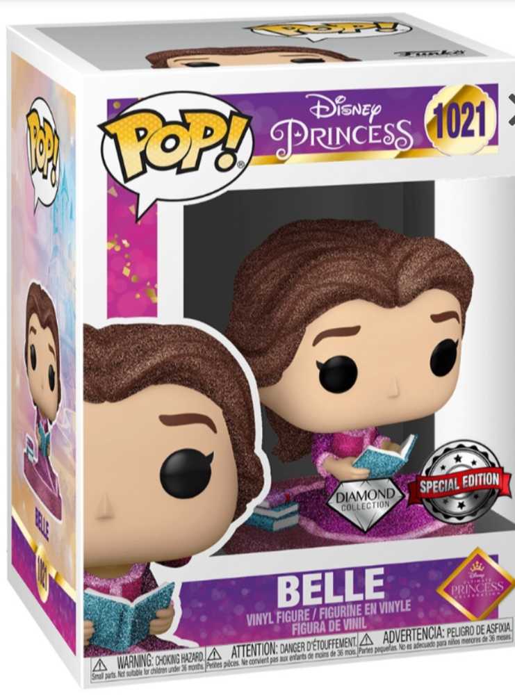 Beauty And The Beast Belle Ultimate Diamond Glitter Us Exclusive Pop! Vinyl... - Disney Princess vinyl figure collectible [Barcode 889698610124] - Main Image 2