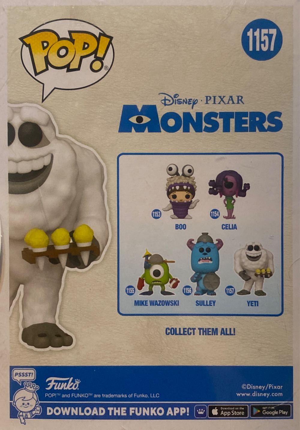 Yeti - Monsters Inc. vinyl figure collectible [Barcode 889698588478] - Main Image 4