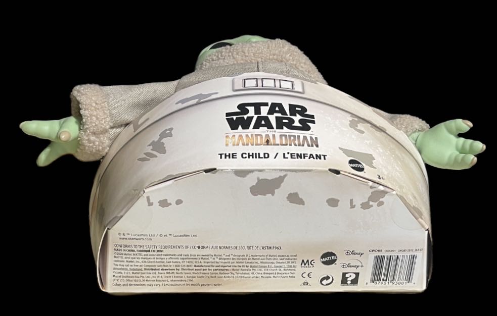 Baby Yoda-Star Wars Mandalorian Baby Yoda Doll Mattel Gwd85 Mattel Grogu - Star Wars vinyl figure collectible [Barcode 887961938814] - Main Image 3