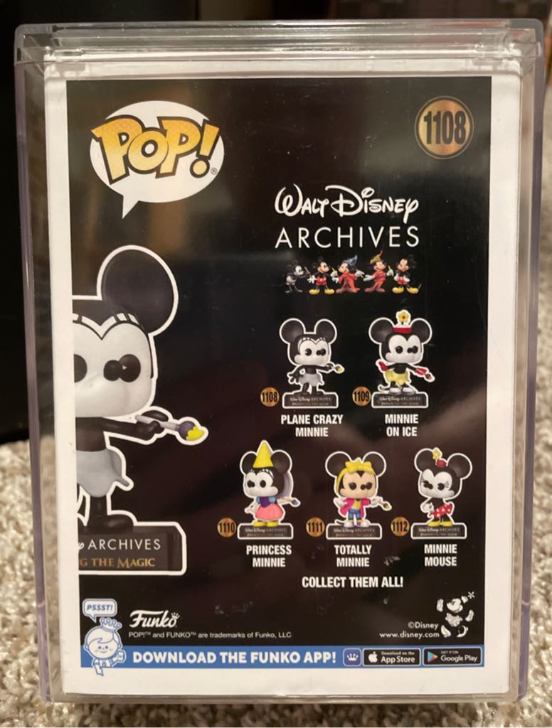 Funko Pop! Walt Disney Archives: Plane Crazy Minnie# 1108 - Disney vinyl figure collectible [Barcode 889698576239] - Main Image 2