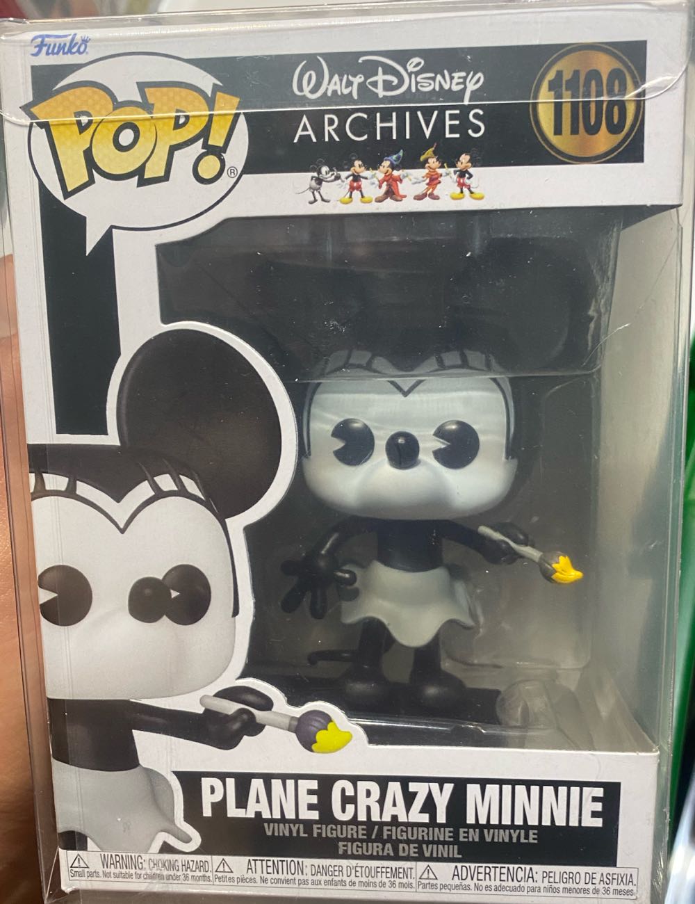 Funko Pop! Walt Disney Archives: Plane Crazy Minnie# 1108 - Disney vinyl figure collectible [Barcode 889698576239] - Main Image 3