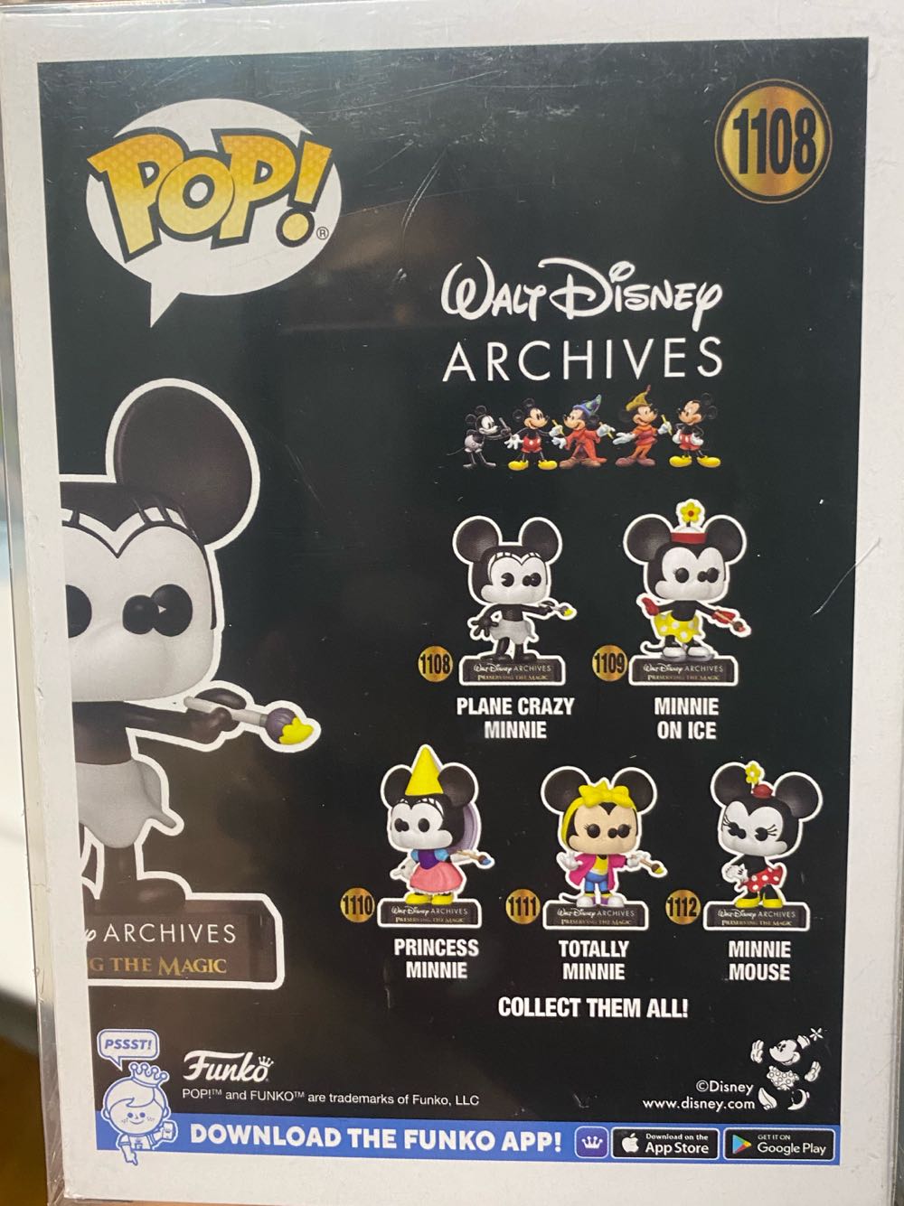Funko Pop! Walt Disney Archives: Plane Crazy Minnie# 1108 - Disney vinyl figure collectible [Barcode 889698576239] - Main Image 4
