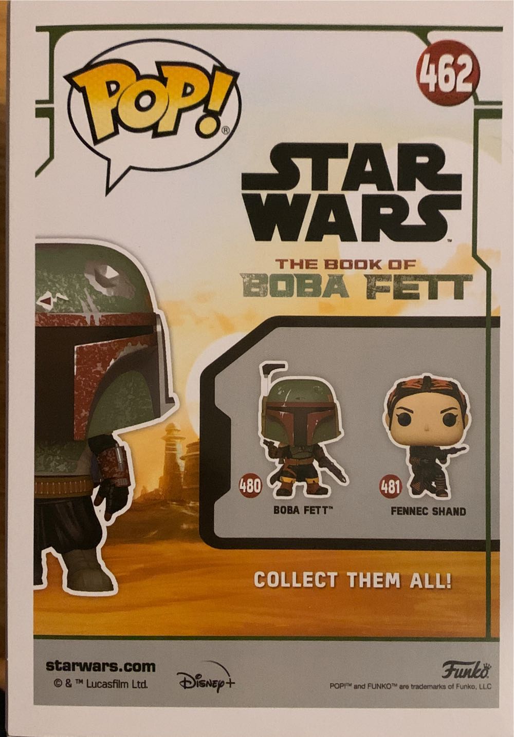 Boba Fett 462 - Star Wars: Book of Boba Fett vinyl figure collectible [Barcode 889698608176] - Main Image 2