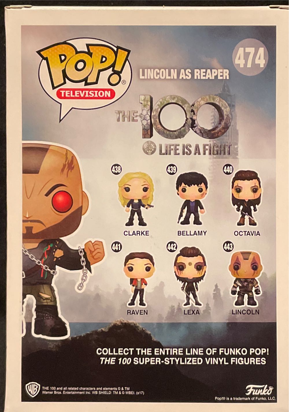 Lincoln as Reaper - The 100 vinyl figure collectible [Barcode 889698134477] - Main Image 2