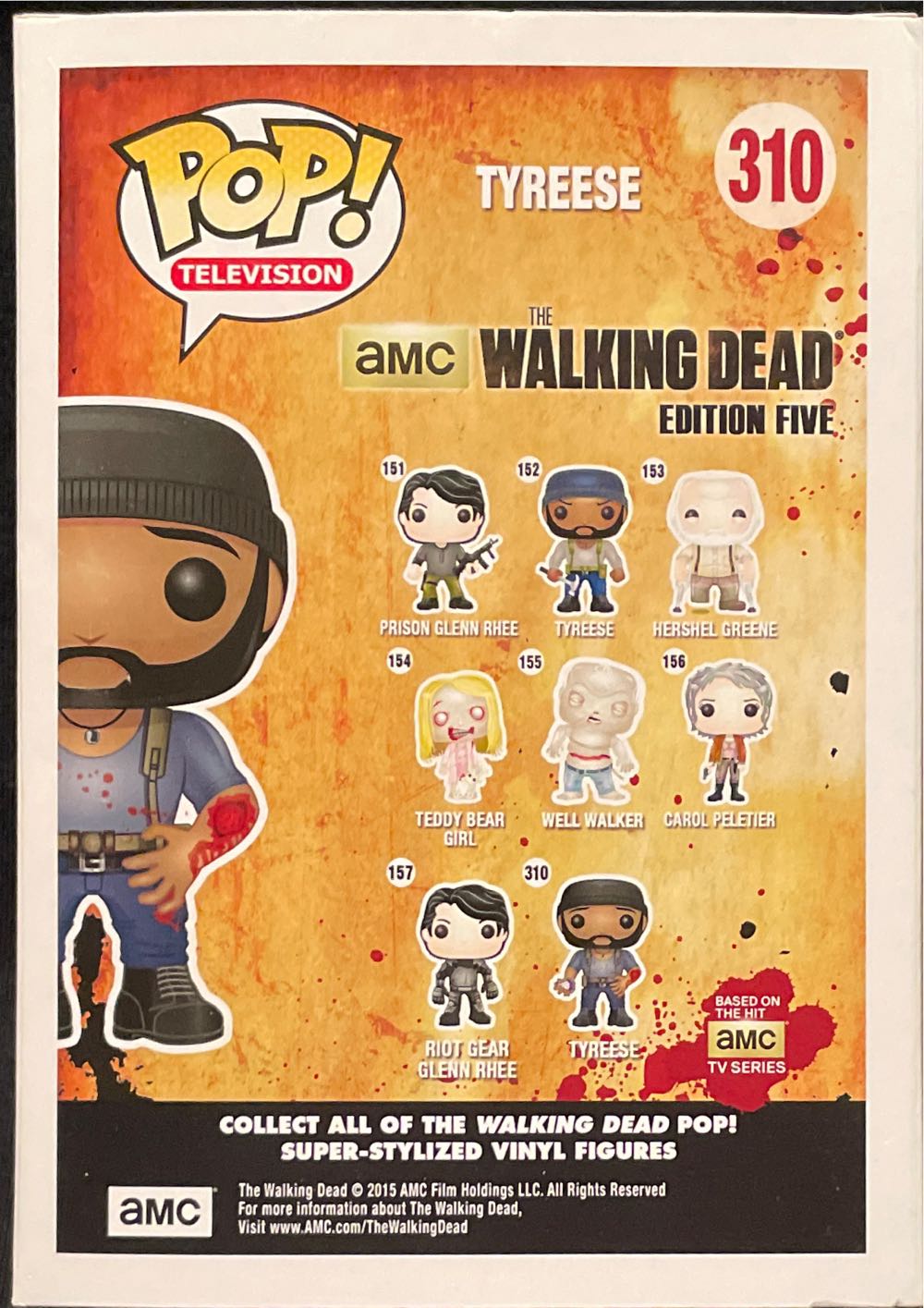 Tyrese (Bloody) - The Walking Dead vinyl figure collectible [Barcode 849803061197] - Main Image 2