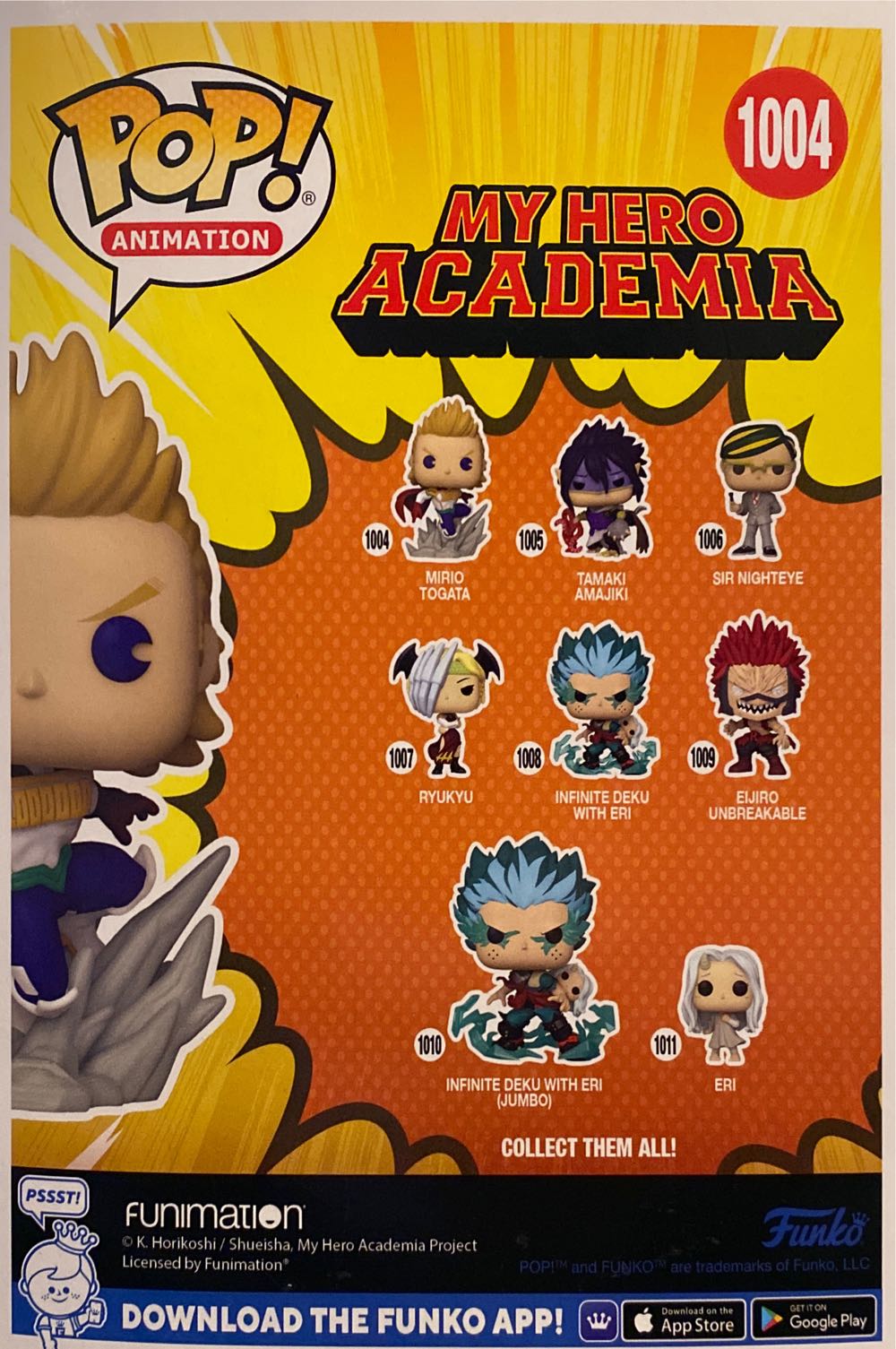 Mirio Togata # 1004 - My Hero Academia vinyl figure collectible [Barcode 889698519021] - Main Image 3