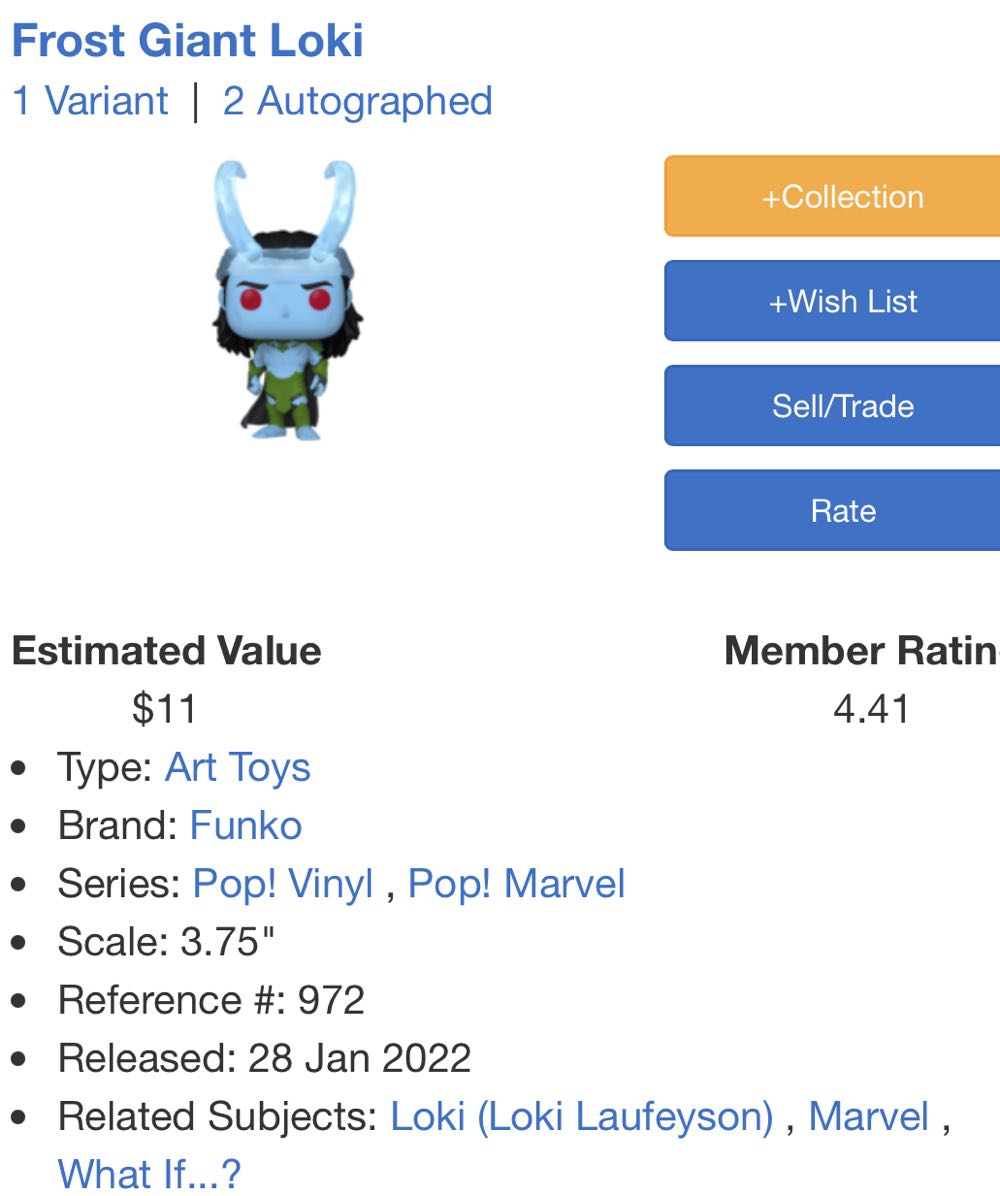 Frost Giant Loki - Loki vinyl figure collectible [Barcode 889698586498] - Main Image 4