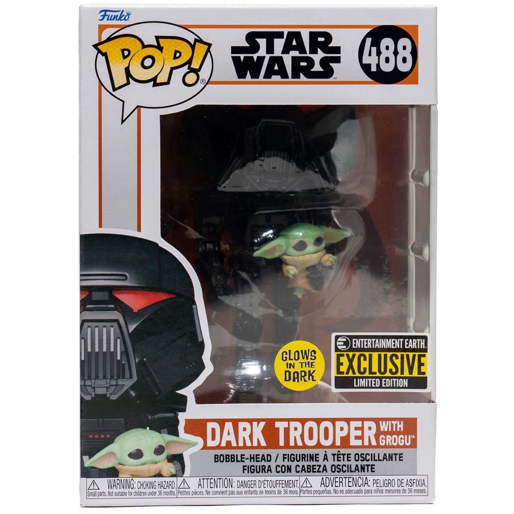 Dark Trooper With Grogu - Star Wars - 488 Funko Pop - Star Wars: The Mandalorian vinyl figure collectible [Barcode 889698582865] - Main Image 2